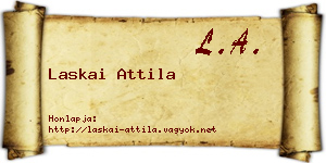 Laskai Attila névjegykártya